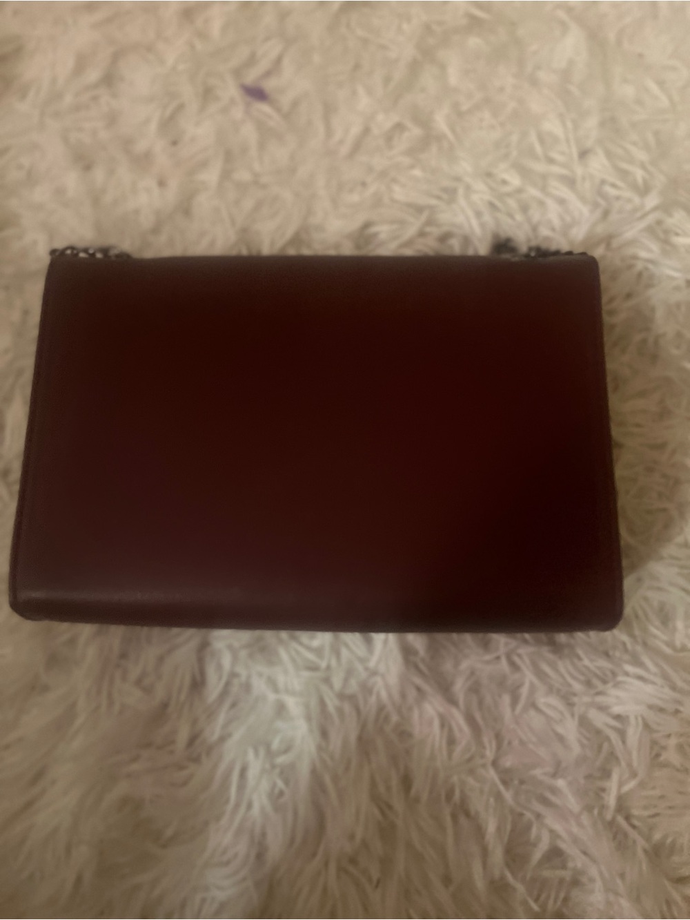Badgley Mischka Metal Fringe Crossbody in Wine - Picture 6 of 13